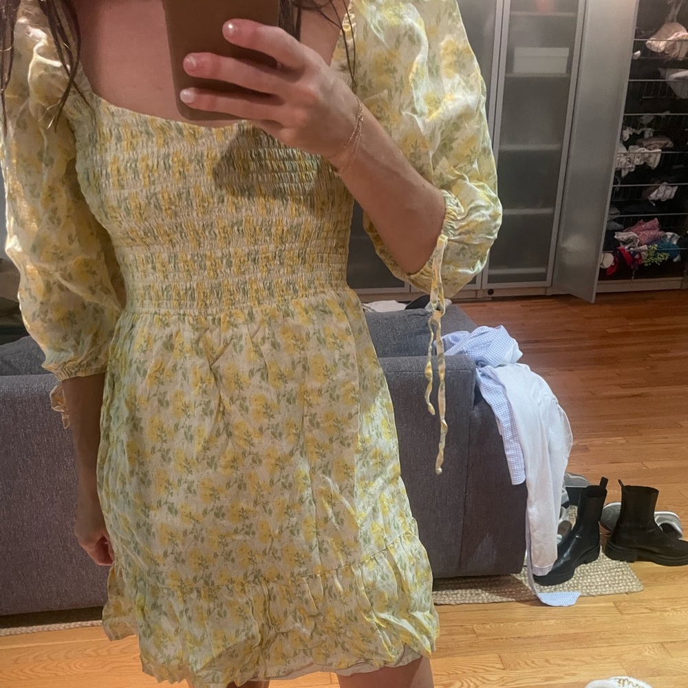 Faithfull the Brand yellow dress